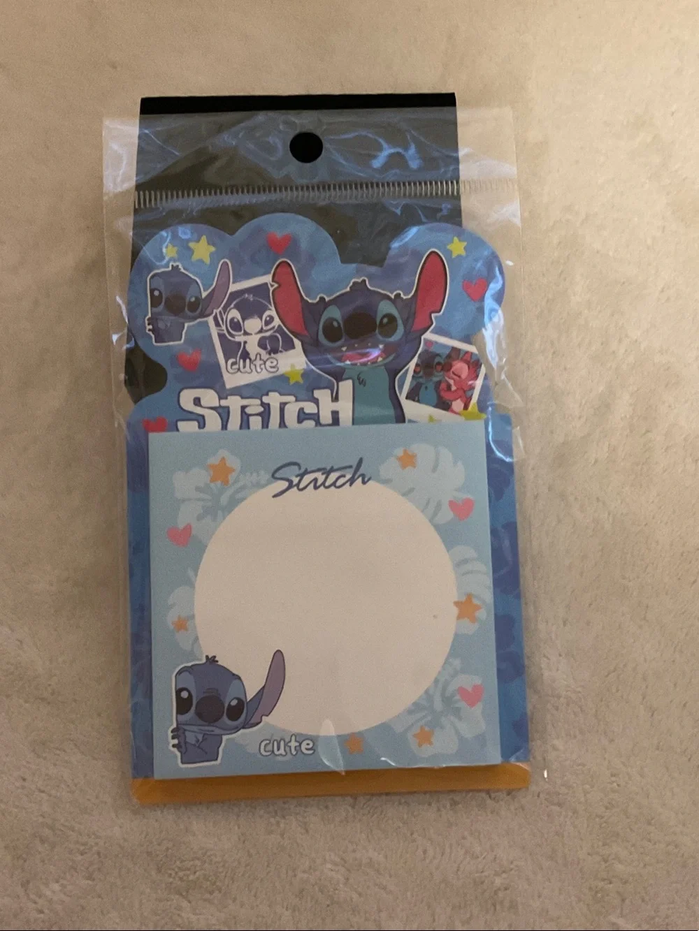 Stitch Themed Blue Sticky Note Set - Kids Learning Toy